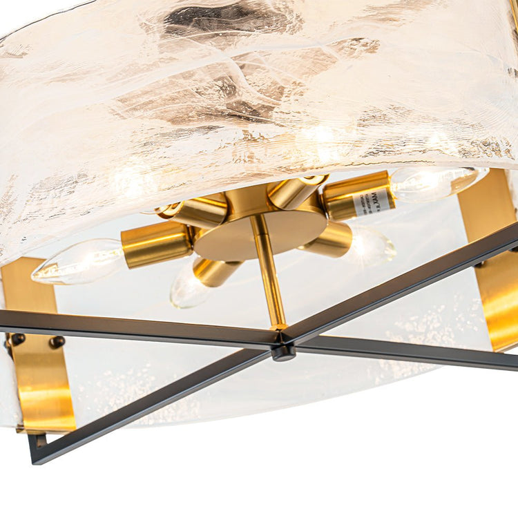 Plafonnier Salon Nuage en Verre Blanc