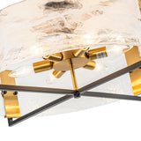 Plafonnier Salon Nuage en Verre Blanc