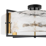 Plafonnier Salon Nuage en Verre Blanc