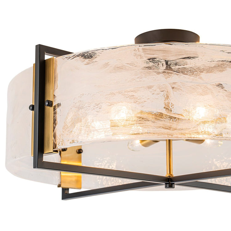 Plafonnier Salon Nuage en Verre Blanc