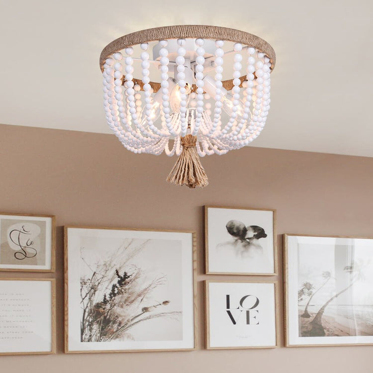 Lustre Salon en Bois