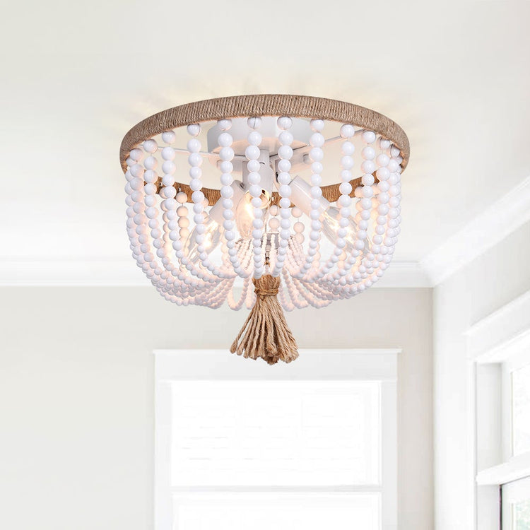 Lustre Salon en Bois