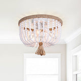 Lustre Salon en Bois