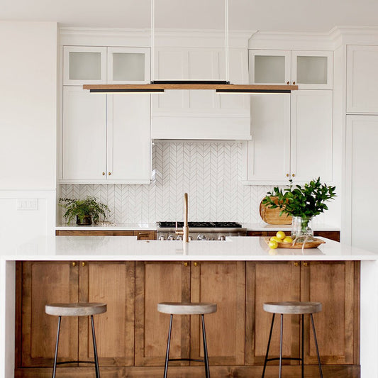 Plafonnier Cuisine Linéaire en Bois