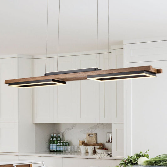 Plafonnier Cuisine Linéaire en Bois