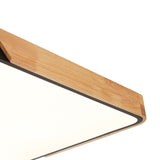 Plafonnier Cuisine Rectangulaire en Bois 90 cm