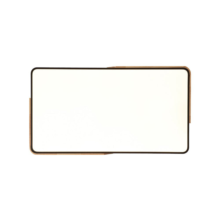 Plafonnier Cuisine Rectangulaire en Bois 90 cm