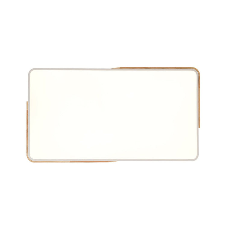 Plafonnier Cuisine Rectangulaire en Bois 90 cm